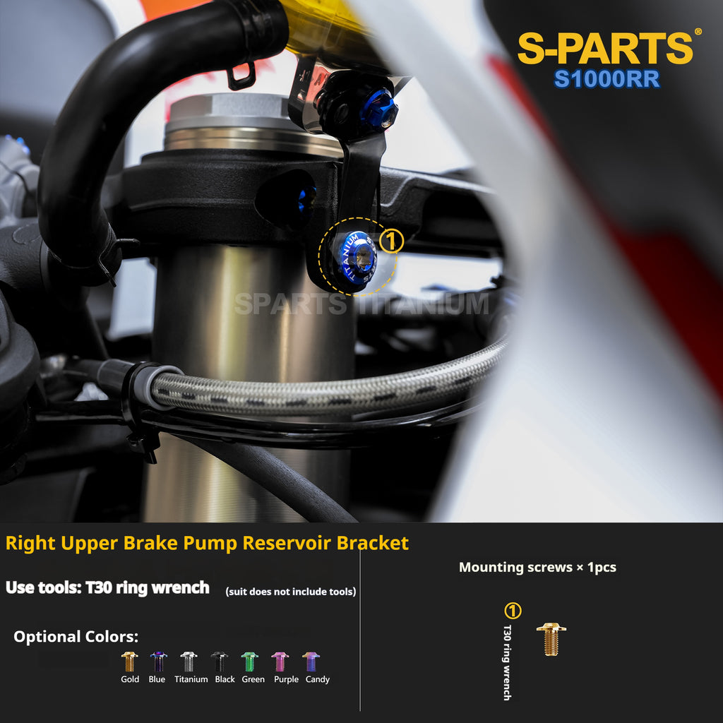 SPARTS TC4 Titanium Bolt Kit Compatible with BMW S1000RR — Full Motorcycle Upgrade Fastener Set