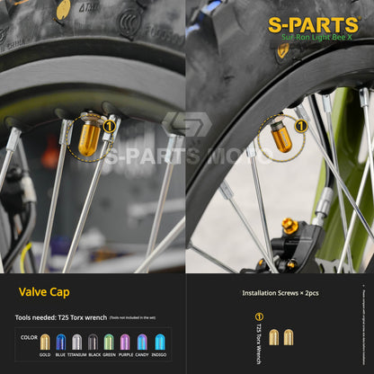 S-PARTS TC4 Titanium Full Bolt Kit for Sur-Ron Light Bee X (2025 Model)