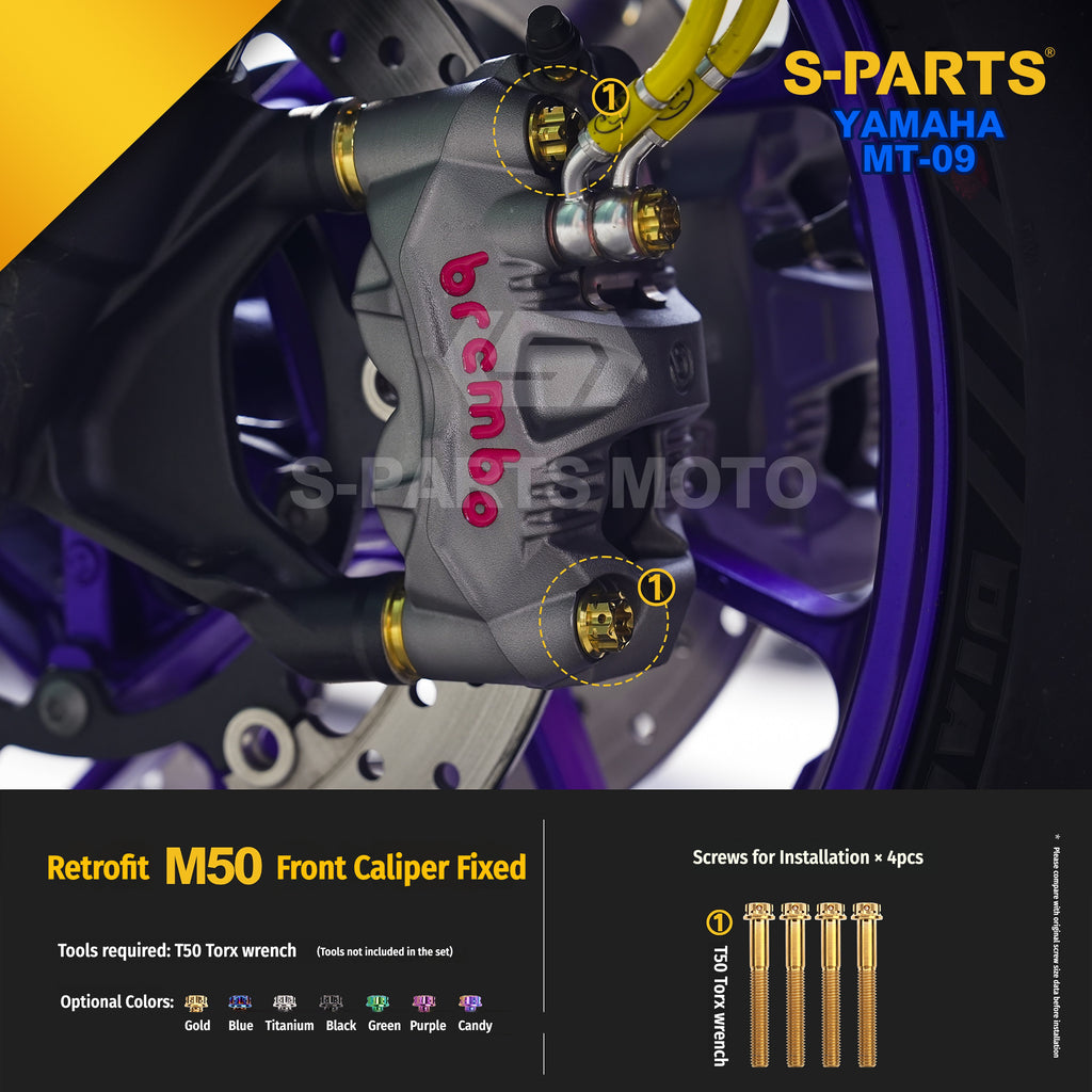 SPARTS Yamaha MT-09 Titanium Bolt Kit | TC4 Grade Motorcycle Fasteners