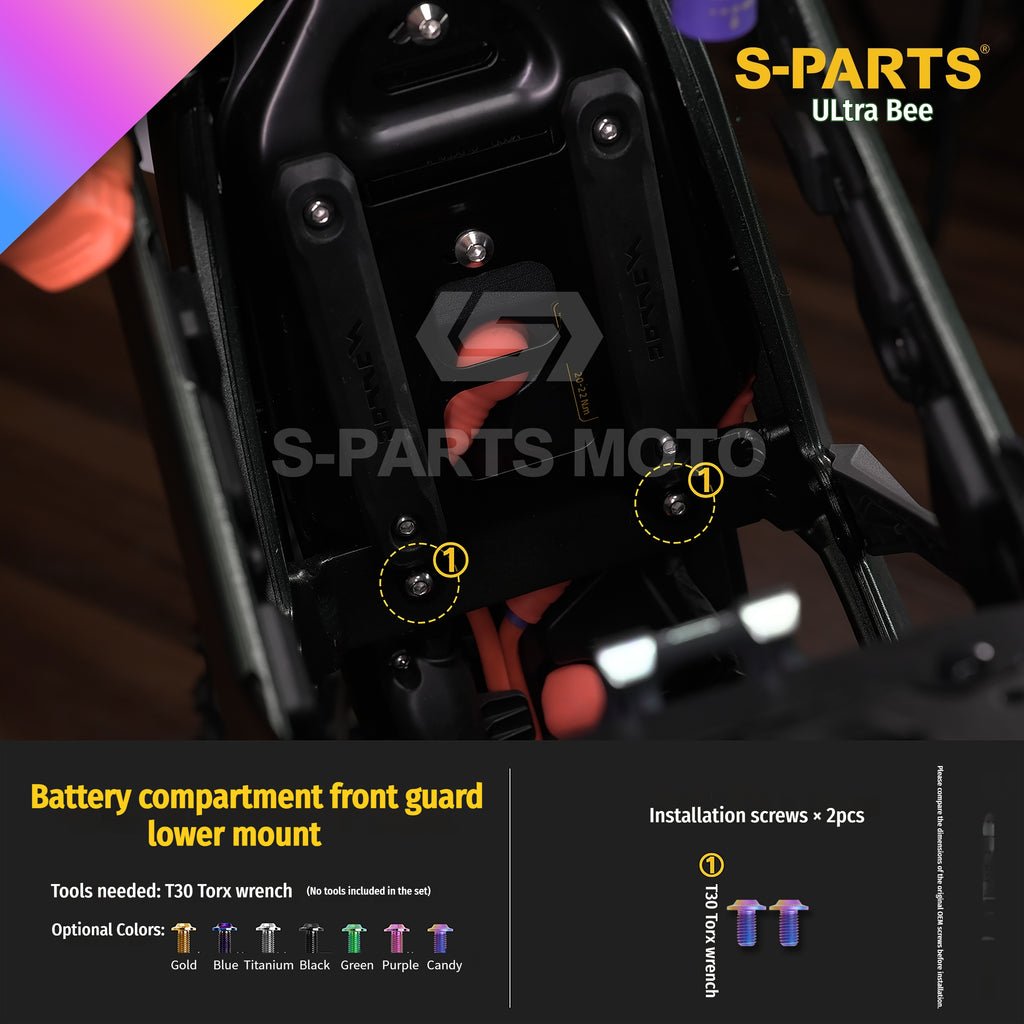 SPARTS Titanium Bolt Kit for Ultra Bee | Full Motorcycle Upgrade Set--candy