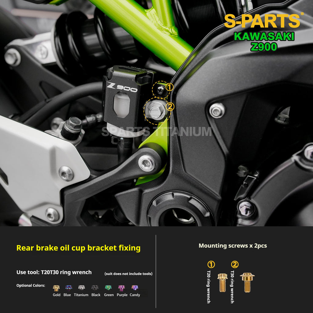 SPARTS Titanium Bolt Kit for Kawasaki Z900 2021 –  CNC Titanium Upgrade Kit - 2/2
