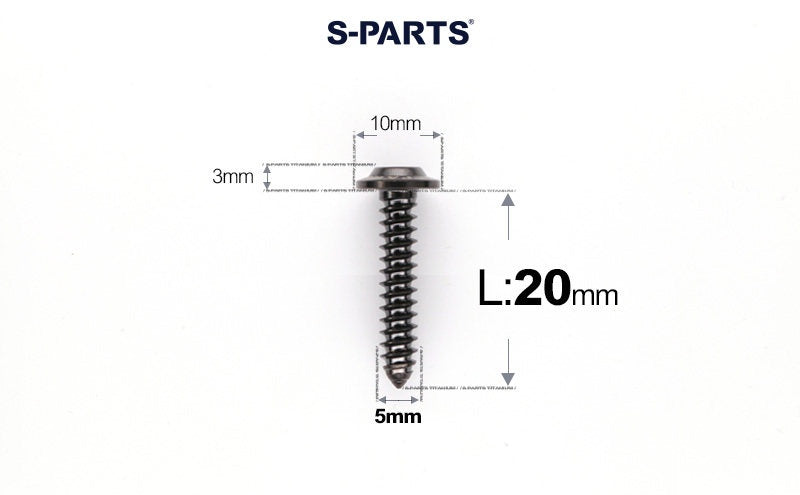 SPARTS Button Head M5×L10-35 Titanium Screws Self-Tapping Bolt
