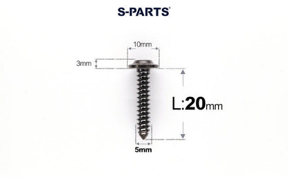 SPARTS Button Head M5×L10-35 Titanium Screws Self-Tapping Bolt