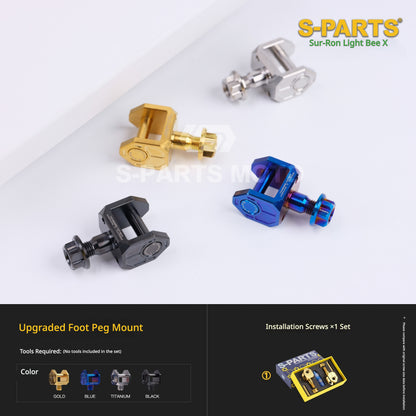 S-PARTS TC4 Titanium Full Bolt Kit for Sur-Ron Light Bee X (2025 Model)