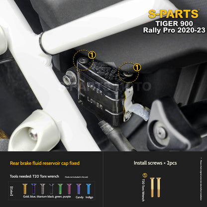 SPARTS Triumph Tiger 900 Rally Pro (2020–2023) Motorcycle Modified Titanium Alloy Bolts