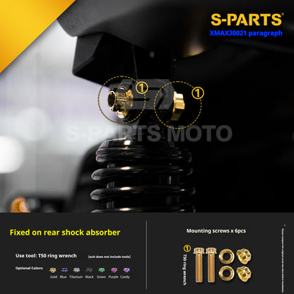 SPARTS 2021 XMAX300 YAMAHA Motorcycle Modified Titanium Alloy Bolts Screws