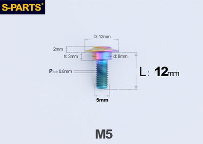 SPARTS M5 Titanium Button Head Shoulder Bolt