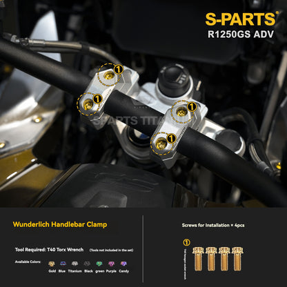 SPARTS Titanium Brake, Suspension & Handlebar Bolt Kit for BMW R1250GS / ADV