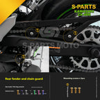 SPARTS TC4 Titanium Bolt Kit for Kawasaki ZX-4RR | Motorcycle Titanium Bolt Upgrade