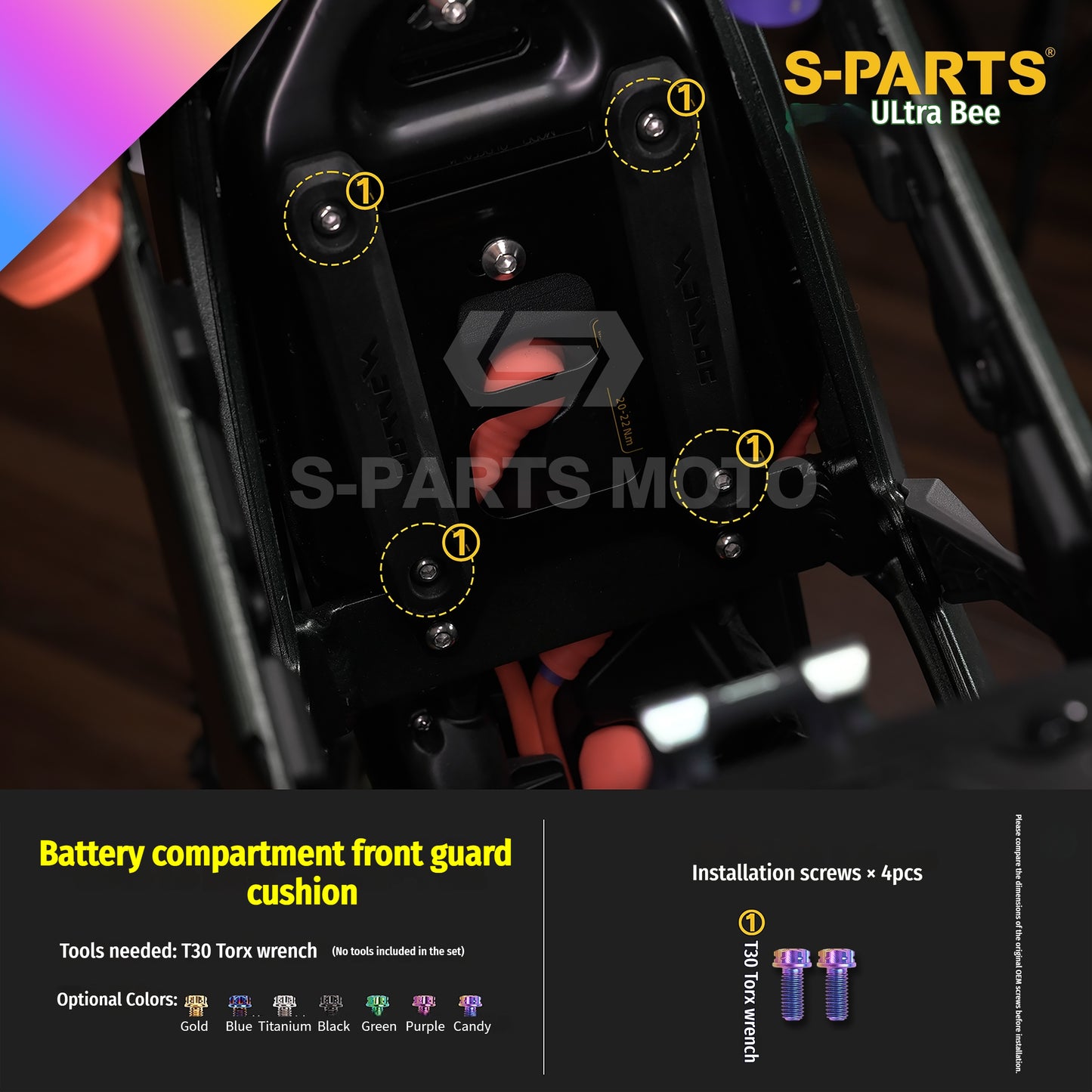 SPARTS Titanium Bolt Kit for Ultra Bee | Full Motorcycle Upgrade Set