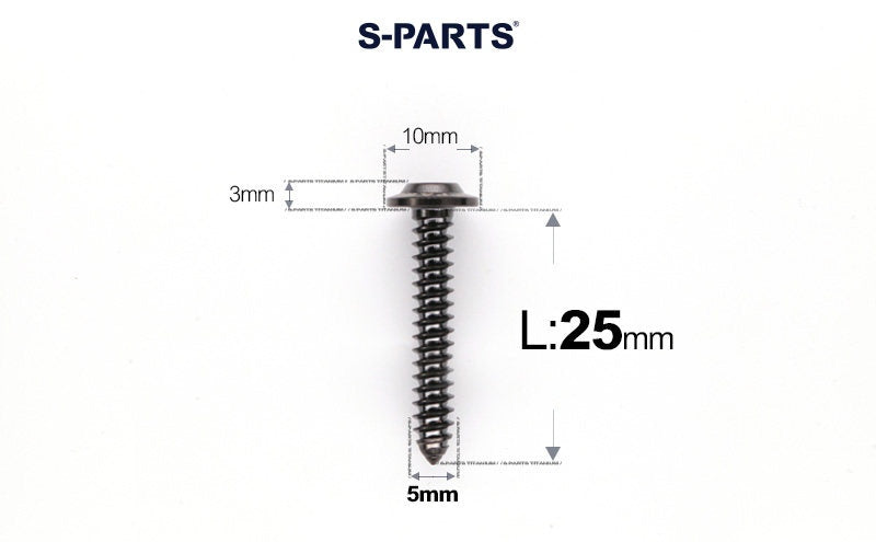 SPARTS Button Head M5×L10-35 Titanium Screws Self-Tapping Bolt
