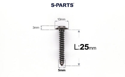 SPARTS Button Head M5×L10-35 Titanium Screws Self-Tapping Bolt