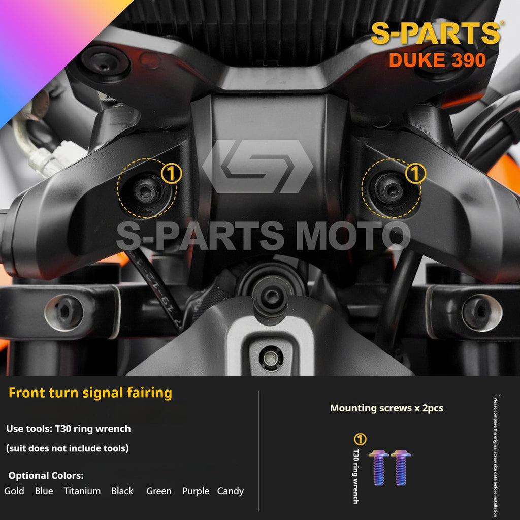 SPARTS Stan KTM DUKE 390 Dedicated · TC4 Titanium Full Motorcycle Bolt Kit