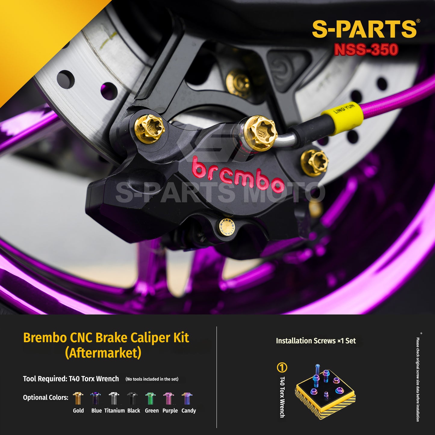 SPARTS Titanium Bolt Kit for Honda Forza NSS350 – Motorcycle Upgrade Fasteners