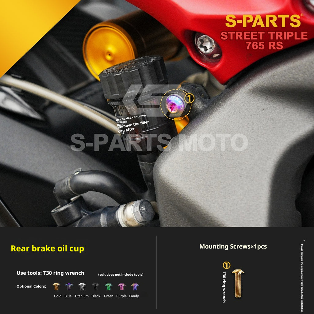 SPARTS Titanium Screw Set for Triumph Street Triple RS –CNC Titanium Upgrade Kit