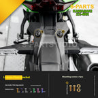 SPARTS TC4 Titanium Bolt Kit for Kawasaki ZX-4RR | Motorcycle Titanium Bolt Upgrade