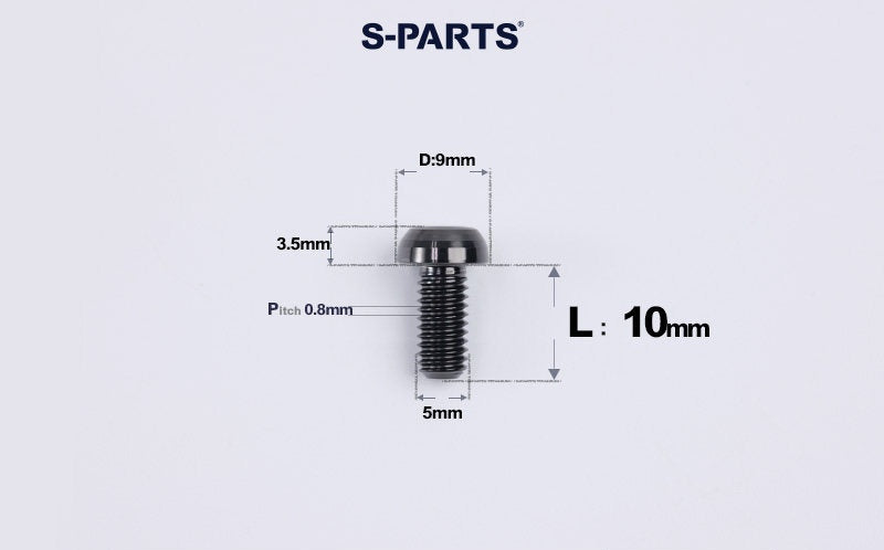 SPARTS M5 Titanium Bolt A2 Dome Head | Ultra-Light TC4 Bike Brake Caliper Bolt
