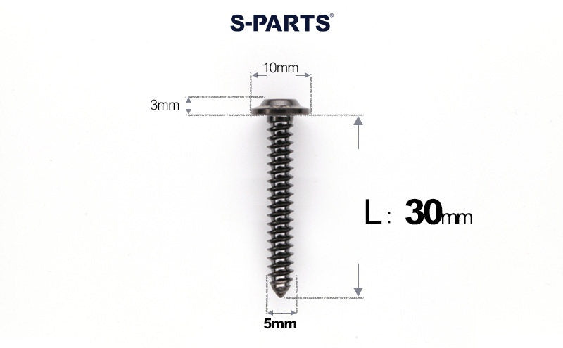 SPARTS Button Head M5×L10-35 Titanium Screws Self-Tapping Bolt