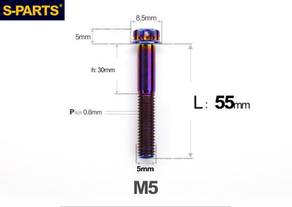 SPARTS M5 Titanium Bolt A3 Series – Motorcycle & E-Bike Upgrade Screws