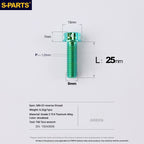 S-PARTS TC4 Titanium Mirror Plug Bolt M8 M10 RH/LH for Motorcycle