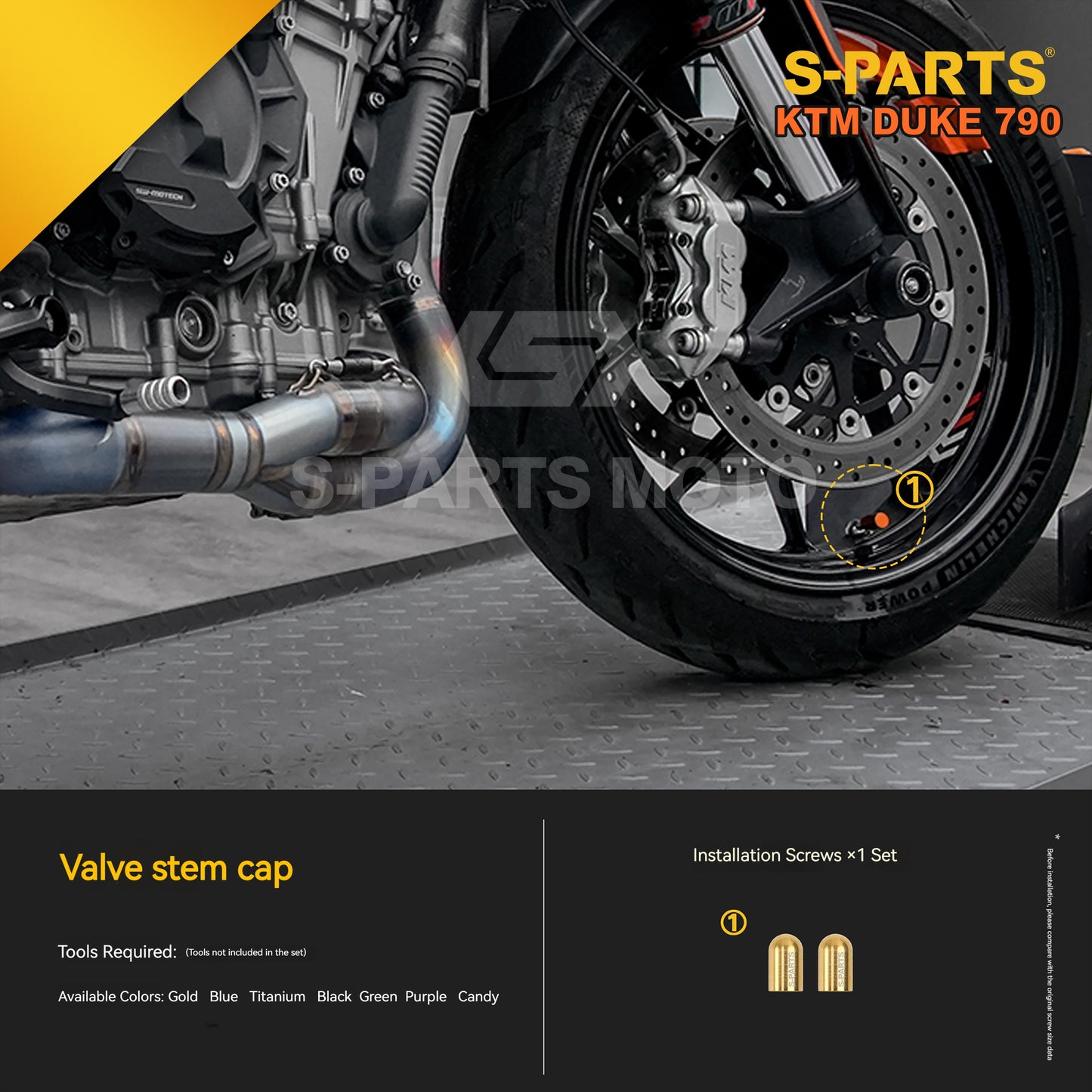 S-parts Titanium Styling & Bodywork Fairing Bolt Kit for KTM DUKE 790 | Premium Grade 5 Accessories