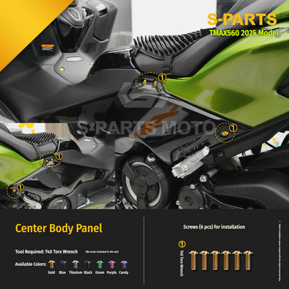 SPARTS Titanium Bolt Kit for YAMAHA TMAX560 2025-Body & Exhaust Section