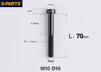 SPARTS Titanium Security Bolt M10 D16 P1.25 – Brake Caliper Locking Screw for Motorcycle
