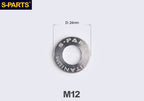 S-PARTS M8 / M10 / M12 / M14 TC4 Titanium Flat Washers for E-Bikes, Motorcycles & Bicycles