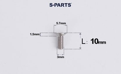 SPARTS Series M3 L6-30 Countersunk Titanium Bolt