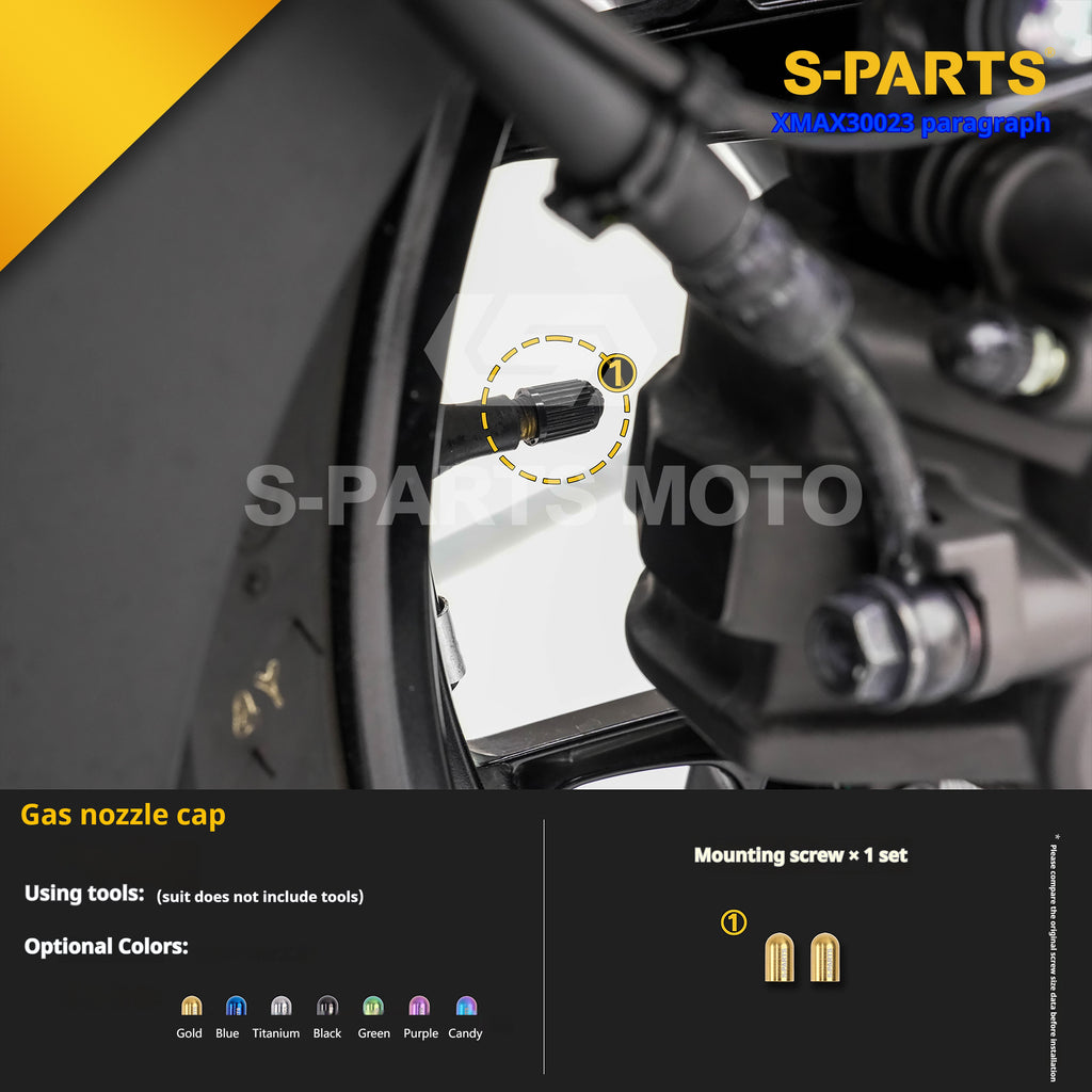 SPARTS Titanium Bolt Set for 2023 XMAX300 – Yamaha Motorcycle Custom Upgrade - 2/2