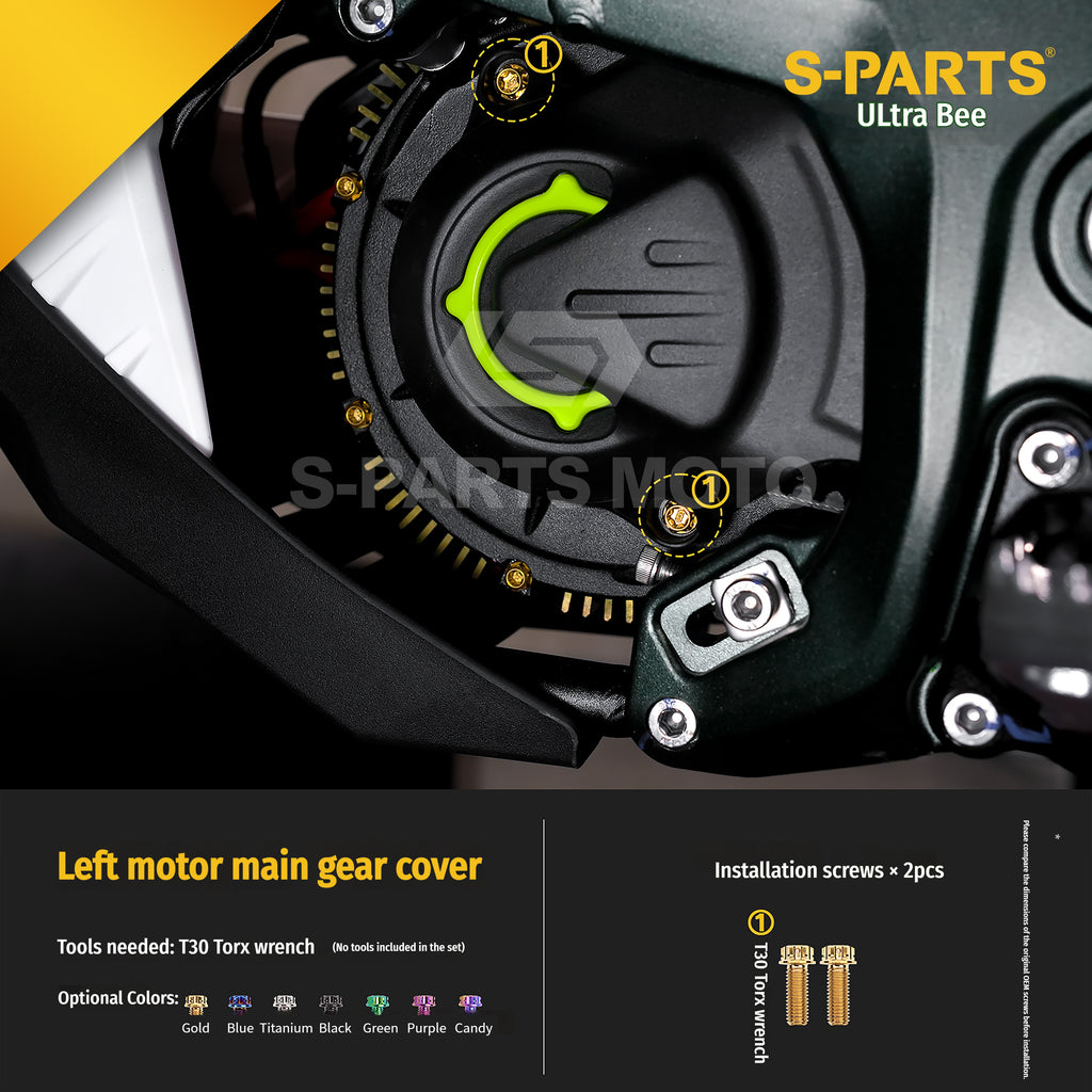 SPARTS Titanium Bolt Kit for Ultra Bee | Full Motorcycle Upgrade Set