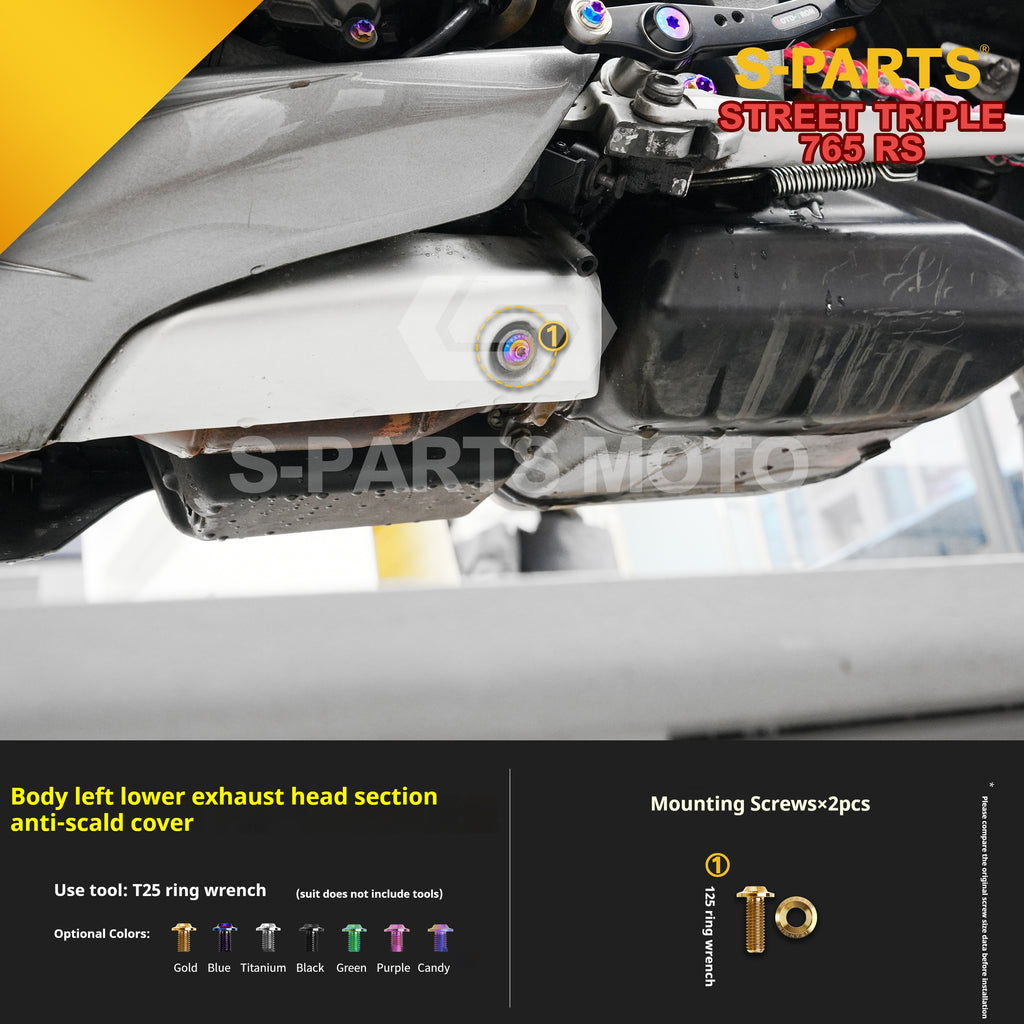 SPARTS Titanium Screw Set for Triumph Street Triple RS –CNC Titanium Upgrade Kit