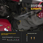 SPARTS Titanium Bolt Kit for Ducati New Monster SP 950 – CNC Titanium Upgrade Kit