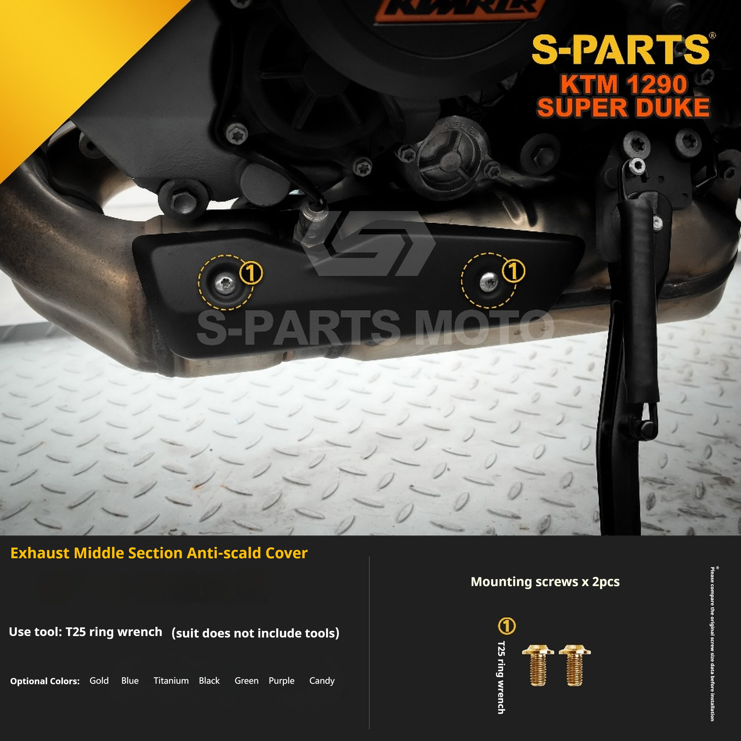 SPARTS KTM Super Duke 1290 · Full TC4 Titanium Bolt Kit｜Motorcycle Upgrade Set