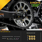 SPARTS TC4 Titanium Bolt Kit for Kawasaki ZX-4RR | Motorcycle Titanium Bolt Upgrade