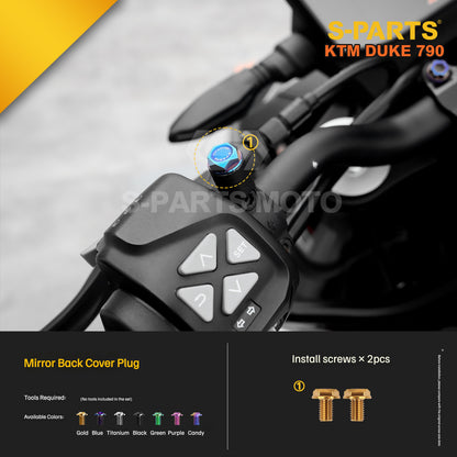 S-parts Titanium Styling & Bodywork Fairing Bolt Kit for KTM DUKE 790 | Premium Grade 5 Accessories