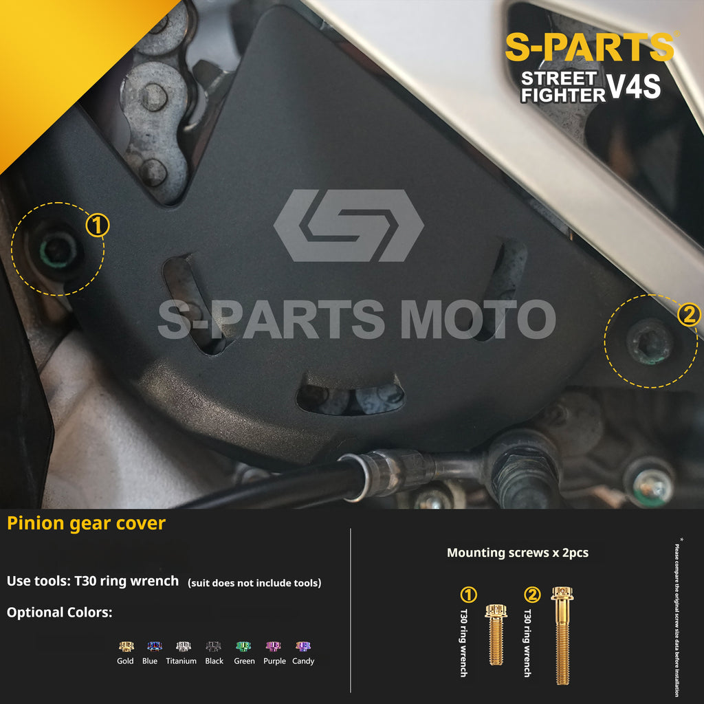 SPARTS Titanium Bolt Kit for Ducati Streetfighter V4S