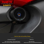 S-PARTS  Compatible with / Suitable for Ducati DUCATI V2 Full Titanium Bolt Kit
