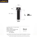 SPARTS Titanium Mirror Block-Off Bolts · M8/M10 Positive & Reverse Thread · Lightweight Motorcycle Plug Bolts