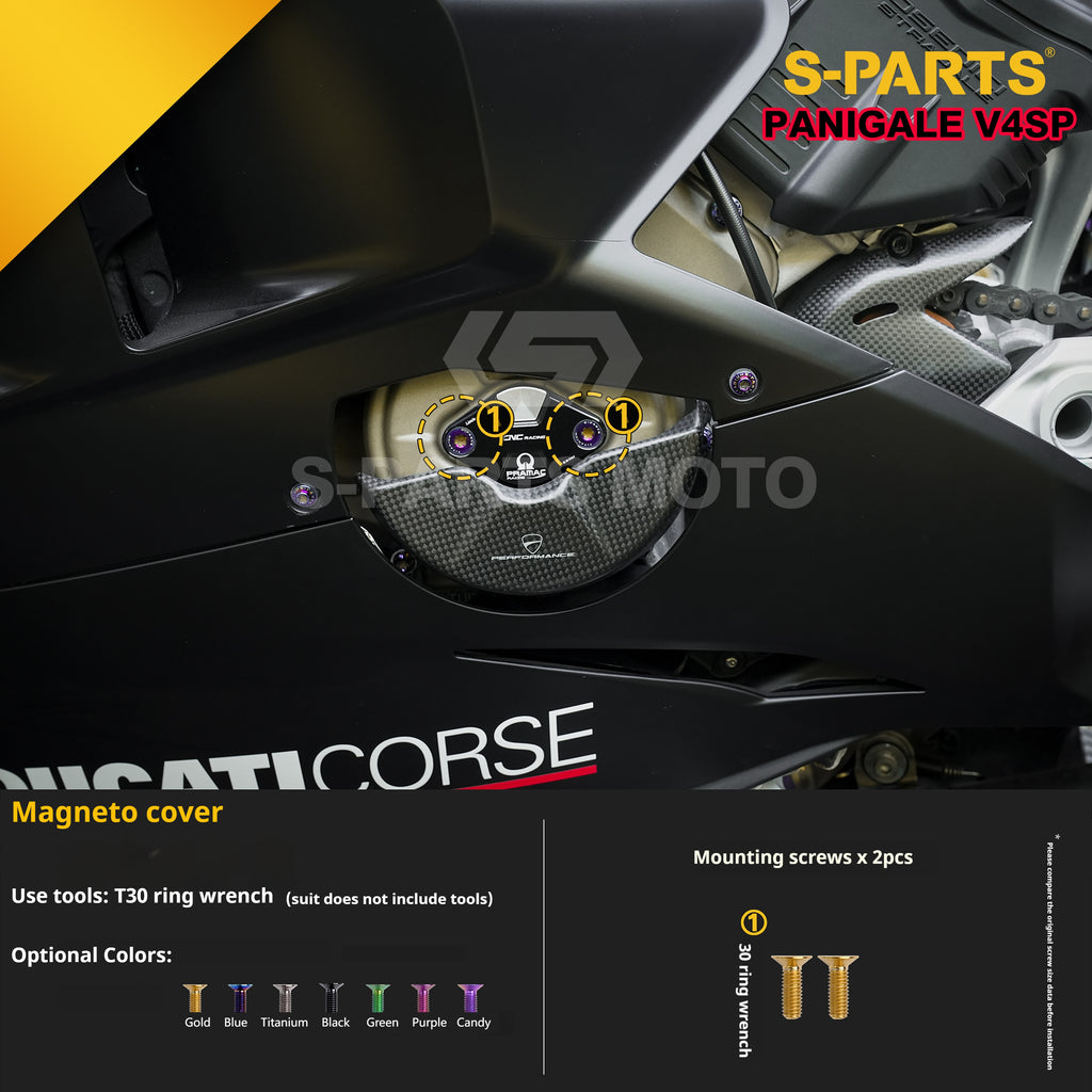 SPARTS TC4 Titanium Bolt Kit for Ducati Panigale V4SP Motorcycle