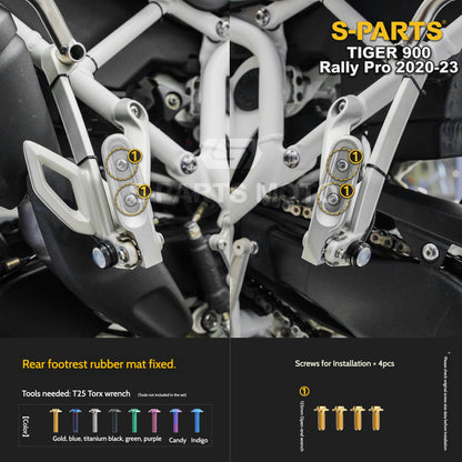 SPARTS Triumph Tiger 900 Rally Pro (2020–2023) Motorcycle Modified Titanium Alloy Bolts