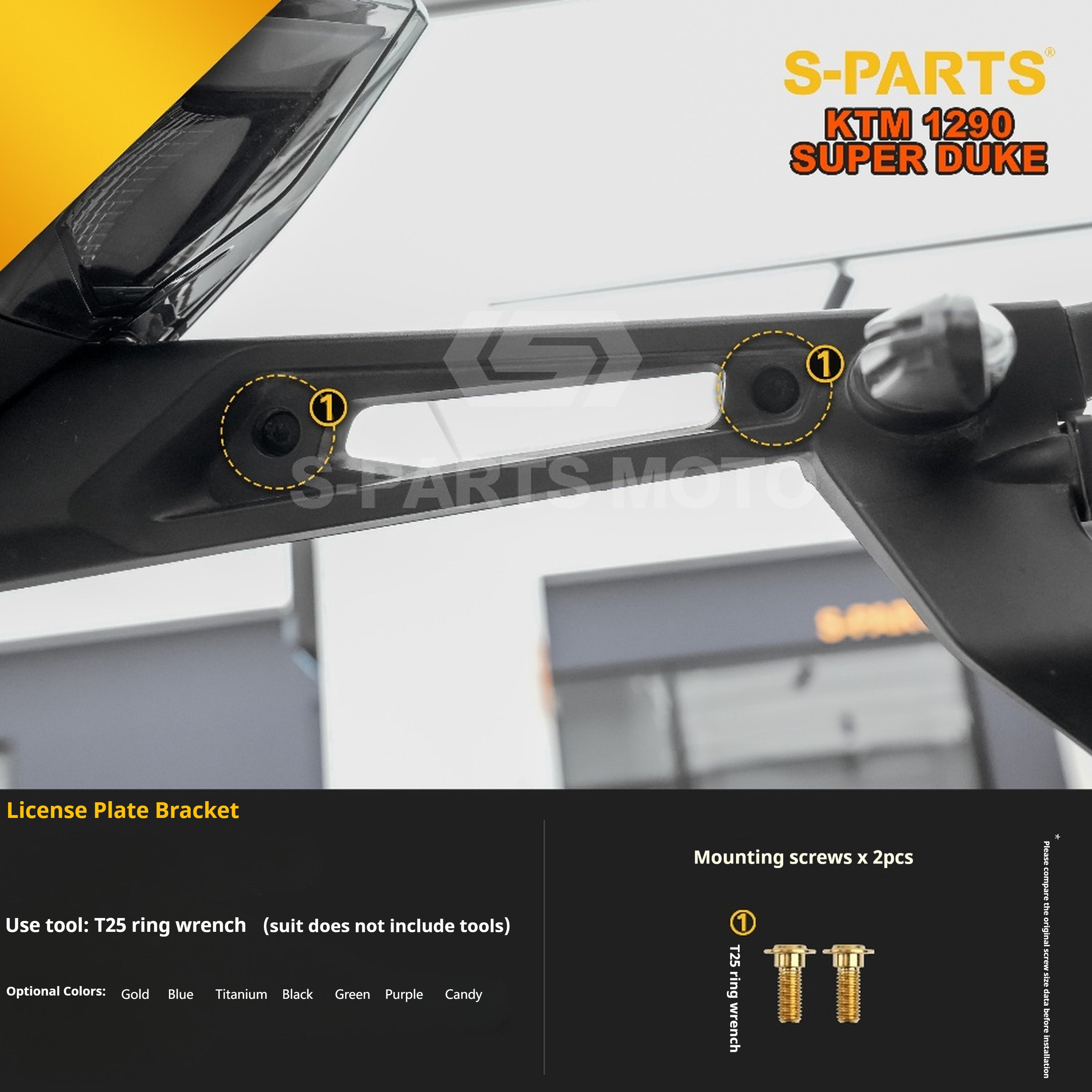 SPARTS KTM Super Duke 1290 · Full TC4 Titanium Bolt Kit｜Motorcycle Upgrade Set