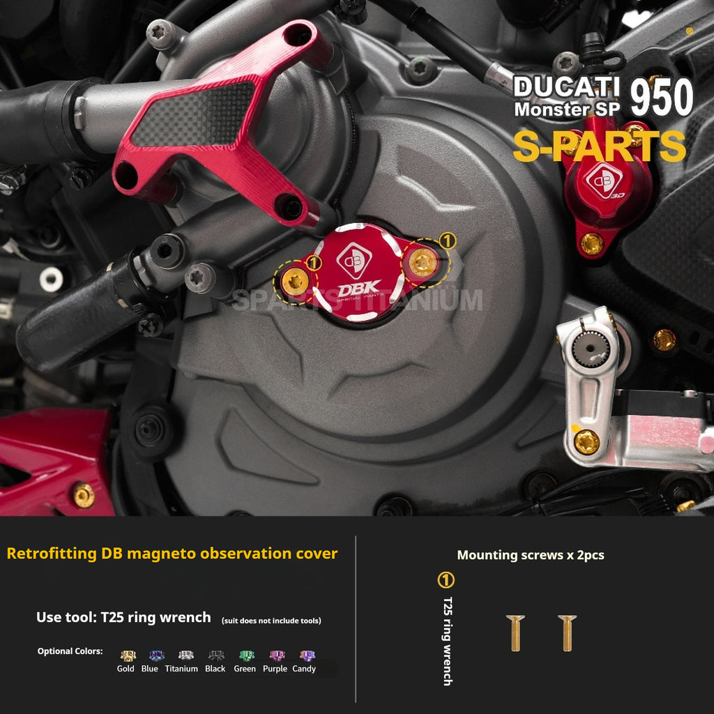 SPARTS Titanium Bolt Kit for Ducati New Monster SP 950 – Custom Candy Color & CNC Titanium Upgrade Kit