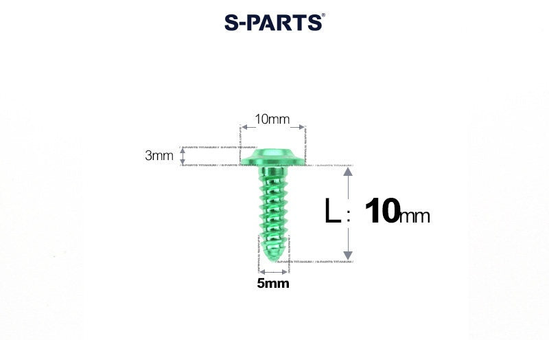 SPARTS Button Head M5×L10-35 Titanium Screws Self-Tapping Bolt