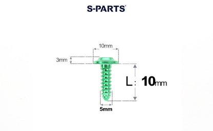 SPARTS Button Head M5×L10-35 Titanium Screws Self-Tapping Bolt