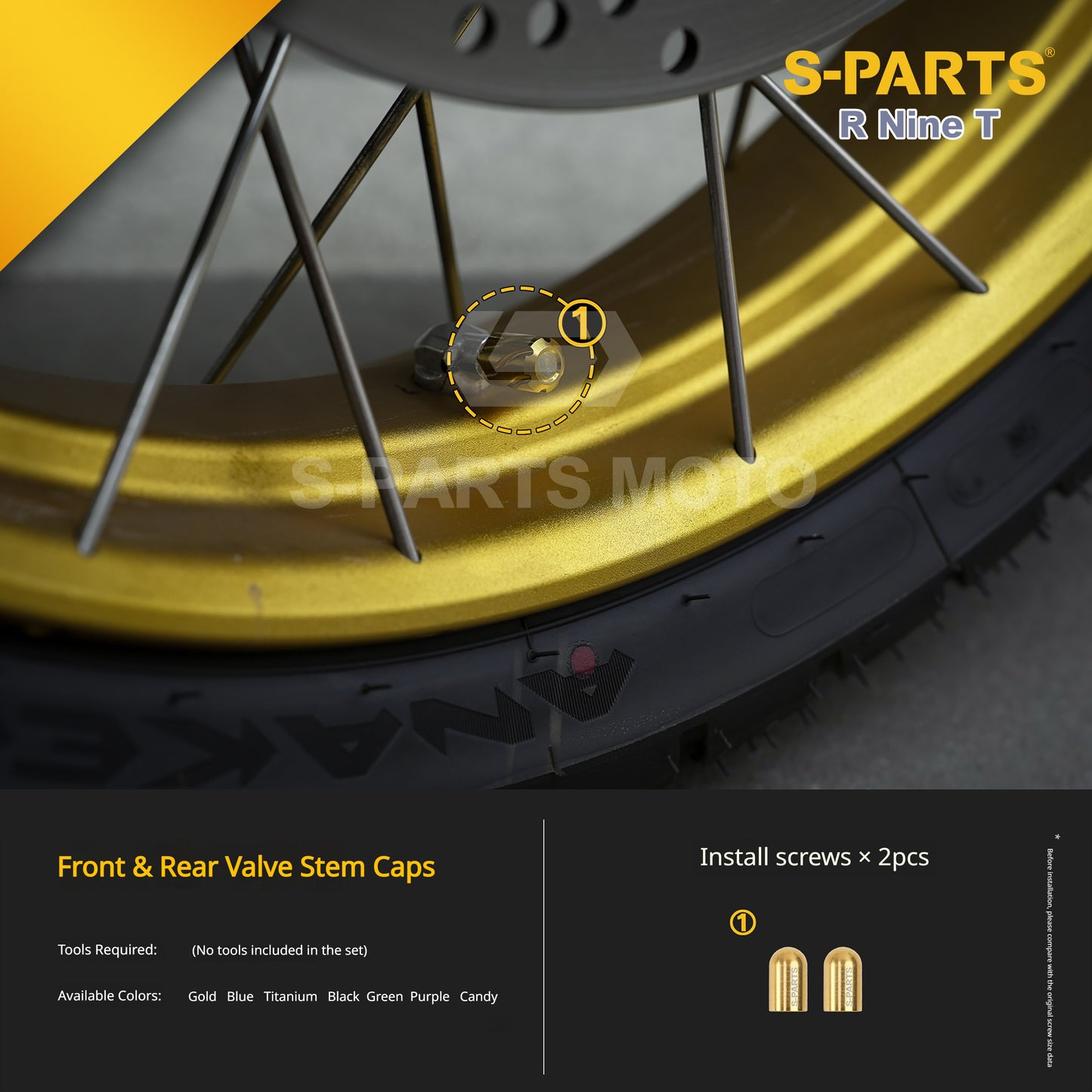 S-PARTS Premium Titanium Braking & Handling Upgrade Kit for BMW R nineT