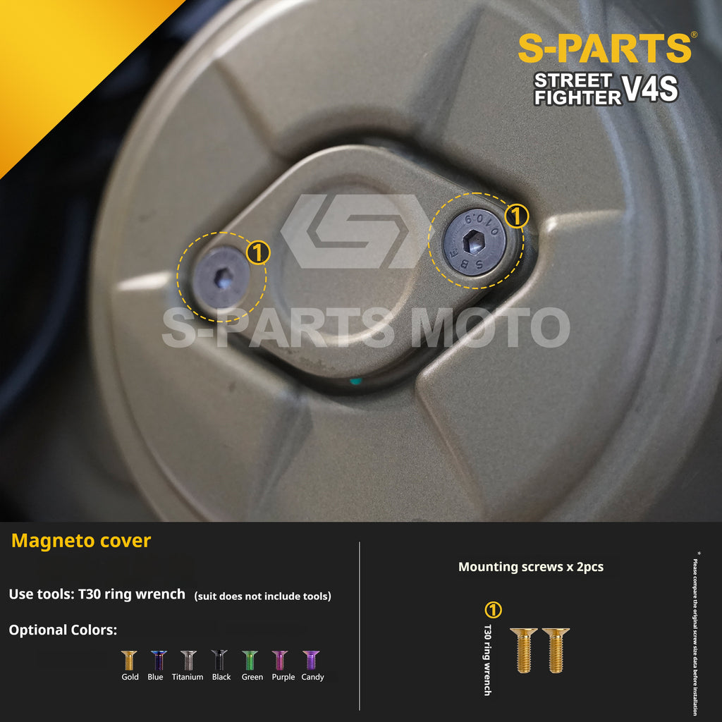 SPARTS Titanium Bolt Kit for Ducati Streetfighter V4S