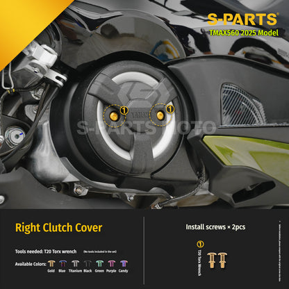 SPARTS Titanium Bolt Kit for YAMAHA TMAX560 2025-Body & Exhaust Section
