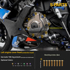 SPARTS TC4 Titanium Bolt Kit Compatible with BMW S1000RR — Full Motorcycle Upgrade Fastener Set