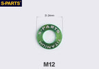 S-PARTS M8 / M10 / M12 / M14 TC4 Titanium Flat Washers for E-Bikes, Motorcycles & Bicycles